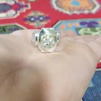 انگشتر موزنایت الماس روسی|جواهرات|گنبد کاووس, |دیوار