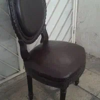 صندلی کنار سالنی رنگ عنابی