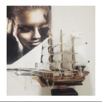 کشتی ماکت چوبی|مجسمه، تندیس، ماکت|گلستان (تهران), |دیوار