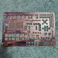 شابلون آزمون معماری همراه با فرچه تمیز کننده