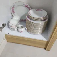 چینی زرین مدل صدفی تاک ارغوانی