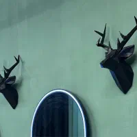 مجسمه تندیس گوزن دو عدد