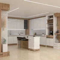 خانه معماری دیاکو مجری کابینت لوکس آشپزخانه