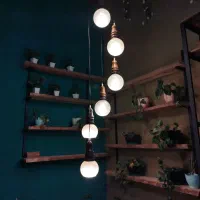 لوستر ابشاری چوبی|لوستر و چراغ آویز|رفسنجان, |دیوار