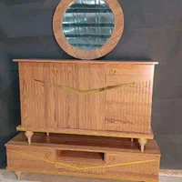 چوبی کنسول آینه کلاسیک.آینه کنسول کلاسیک|بوفه، ویترین، کنسول|خرم‌آباد, |دیوار