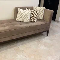 کاناپه تک رنگ کرم رنگ