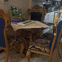 مبل استیل نه نفره همراه میز ناهار خوری|مبلمان خانگی و میز عسلی|قرچک, پارس سرام|دیوار