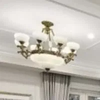 لوستر ۸شاخه برنز