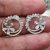 گوشواره  کار وارداتی نقره 925ابکاری طلا سفید|جواهرات|شیراز, شریف‌آباد|دیوار
