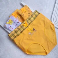 شورت کش پهن عروسکی طرح زرد تدی حراج