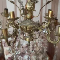 دو عدد لوستر سه شاخه ی دوتایی و پنج شاخه دوتایی|لوستر و چراغ آویز|کرج, دولت‌آباد|دیوار