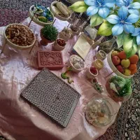 ظروف پذیرایی و انواع هفت سین و دکوری سنگ مصنوعی|صنایع دستی و سایر لوازم تزئینی|شیراز, شهرک مدرس|دیوار