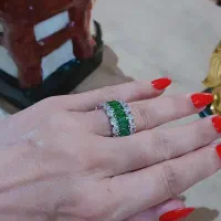 انگشتر وارداتی طرح جواهر زیبا