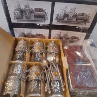 سرویس چای خوری پیوتر کاملا نو مناسب جهیزیه