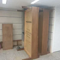 تخت خواب با قابلیت دوطبقه  و باکس سه کشویی|تخت و سرویس خواب|شاهین‌شهر, خانه کارگر|دیوار