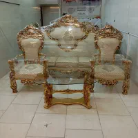 مبل سلطنتی مدل پنجه شیری همراه با جلو مبلی عسلی|مبلمان خانگی و میز عسلی|تبریز, |دیوار