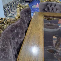 میز نهار خوری عسلی ۶ نفره|میز و صندلی غذاخوری|کارون, |دیوار