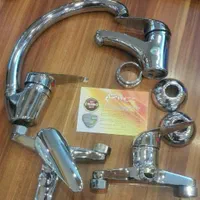 ست شیرالات اهرمی 4 تیکه با ۶سال وارانتی-سینک