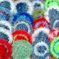 بافت لیف و ظرفشور یوموش بصورت عمده|سفره، حوله، دستمال آشپزخانه|تهران, منیریه|دیوار