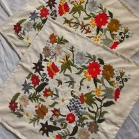 کوسن مبل گلدوزی شده|صنایع دستی و سایر لوازم تزئینی|شیروان (خراسان), |دیوار