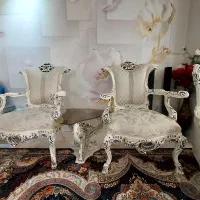 مبل استیل ۷ نفره و میز ناهار خوری ۸ نفره|میز و صندلی غذاخوری|کرج, عظیمیه|دیوار