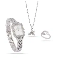 ست زنانه ساعت و گردنبند و انگشتر.پرداخت درب منزل