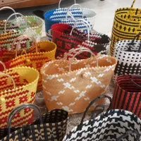 سبد حصیری دست بافت شمالی|صنایع دستی و سایر لوازم تزئینی|قم, منبع آب|دیوار