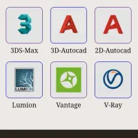 آموزش  اتوکد و تری دی مکس و لومیون