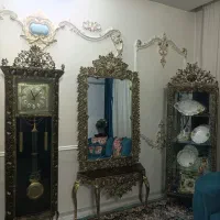 ست ساعت آینه و گنجه فلزی