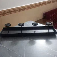 جاشمعی فلزی رنگ مشکی|صنایع دستی و سایر لوازم تزئینی|بجنورد, |دیوار