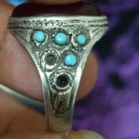 انگشتر نقره عیار ۹۰ عقیق یمن قدیمی