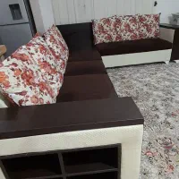 مبل راحتی ۷ نفره به همراه میز بار و ویترین|مبلمان خانگی و میز عسلی|صومعه‌سرا, |دیوار