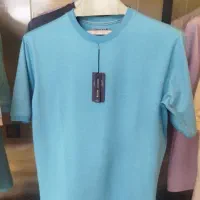 تیشرت نخ پنبه. یقه گرد.سه دکمه 320/000