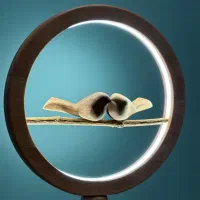 شب خواب چوبی|چراغ خواب و آباژور|اصفهان, طامه|دیوار