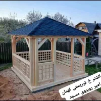 کلبه چوبی وآلاچیق کابینت راه پله دکوراسیون چوبی|خدمات پیشه و مهارت|نورآباد, |دیوار