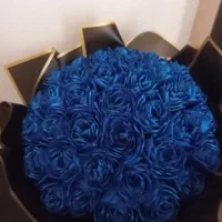 دسته گل آبی 35شاخه|گل مصنوعی|مهاباد (آذربایجان غربی), |دیوار