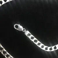 زنجیر نقره کارتیه ساخت ایتالیا