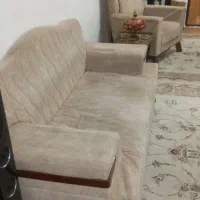 مبل هفت نفره رنگ کرم