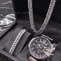 پکیج نیم ست و ساعت نقره ای مدل zores/اورجینال