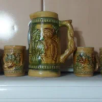 ست پارچ و لیوان عتیقه (نو)