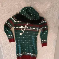 لباس بافت دخترانه کلاهدار