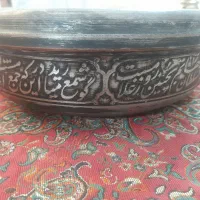 ظرف مسی قدیمی قلم دار|کلکسیون اشیاء عتیقه|کرمان, |دیوار