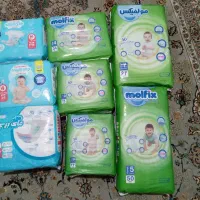 پوشک بچه مای بیبی و مولفیکس سایز ۴ و ۵ و ۶