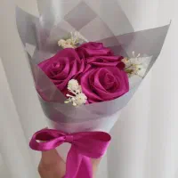 گل رز روبانی|گل مصنوعی|جهرم, |دیوار