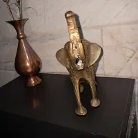 مجسمه فیل برنجی|مجسمه، تندیس، ماکت|قم, نیروگاه|دیوار