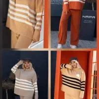 ست تونیک و شلوار بافت وارداتی