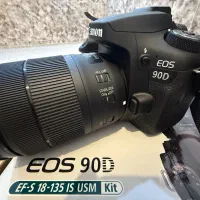 دوربین canon 90d با لنز 18-135