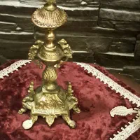 شمعدان برنجی برنزی تکی 50 سانت