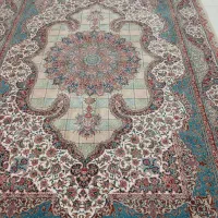 فرش ۶ متری رنگ زمینه بژ و ۴ متری گرد|فرش|باقرشهر, |دیوار