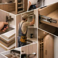 ام‌دی‌اف‌کاری مشهد کابینو نصب تعمیر کابینت کمد mdf
